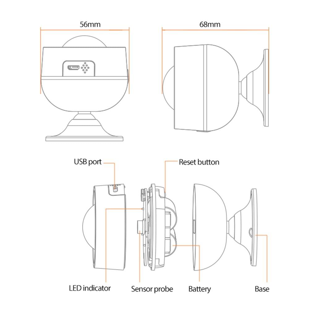 NEO Tuya Powered ZigBee PIR Motion Sensor Built-in - 1