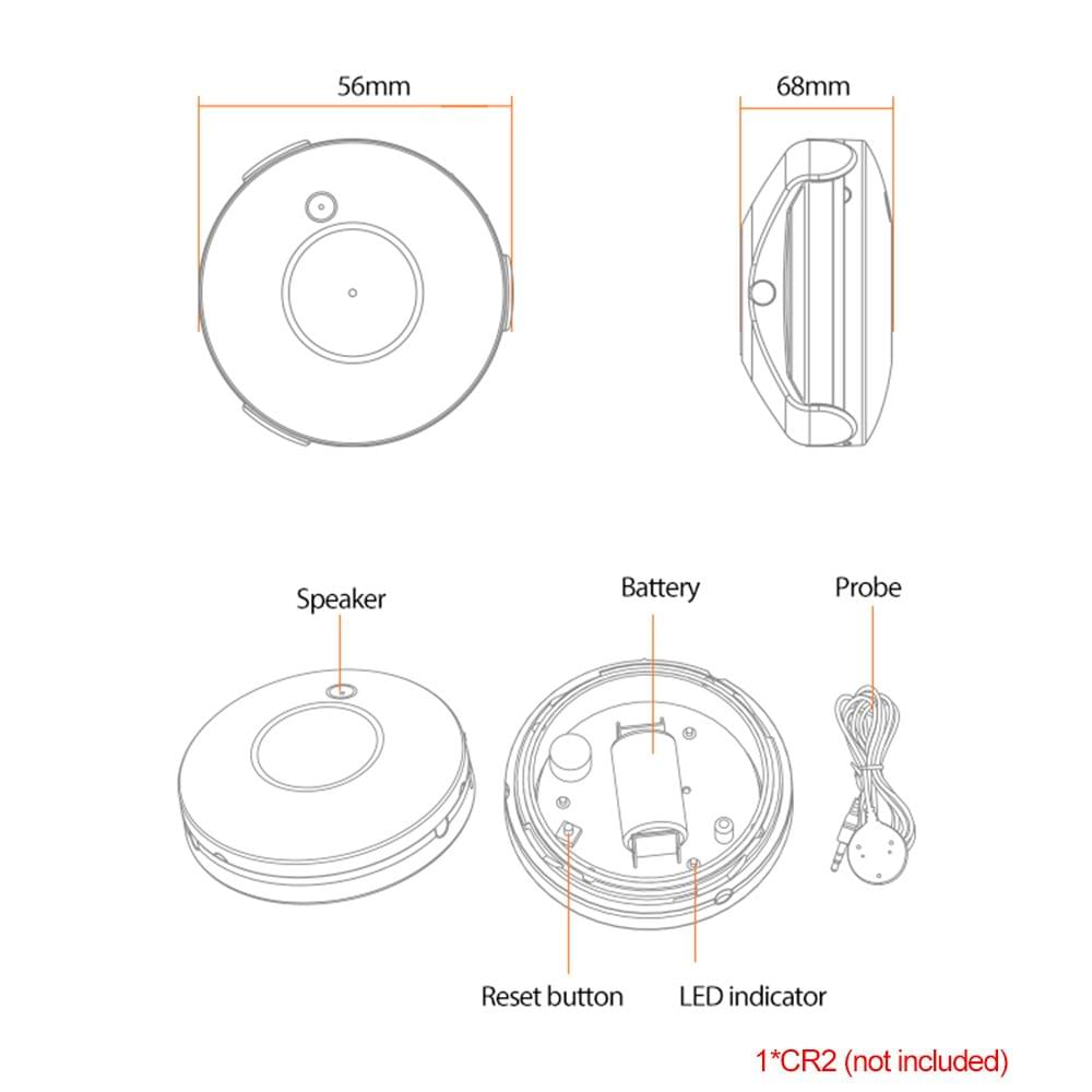 NEO Tuya ZigBee Smart Home Water Leak Sensor Wireless - 1