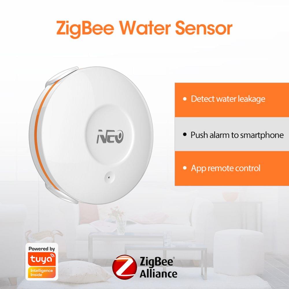 NEO Tuya ZigBee Smart Home Water Leak Sensor Wireless - 2