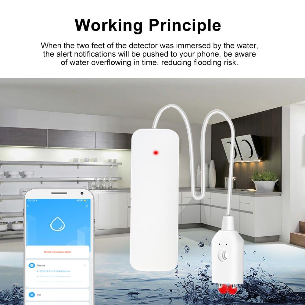 Tuya Zigbee Smart Home Water Leak Sensor Wireless Flooding - 1