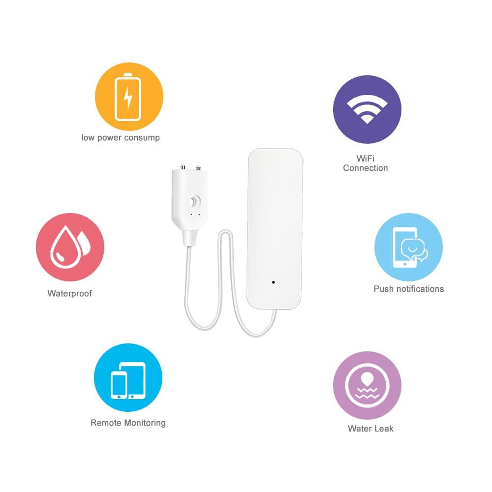 Tuya Zigbee Smart Home Water Leak Sensor Wireless Flooding - 1