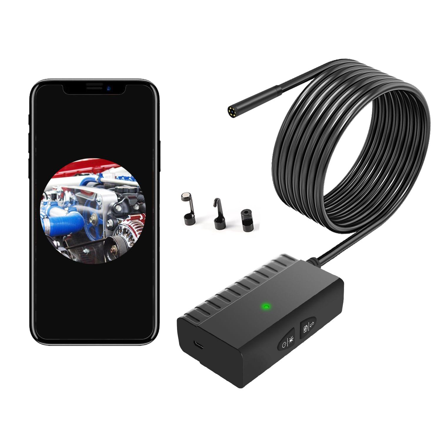 Industrial Endoscope Snake Camera 5.5mm Borescope Camera HD - 10m