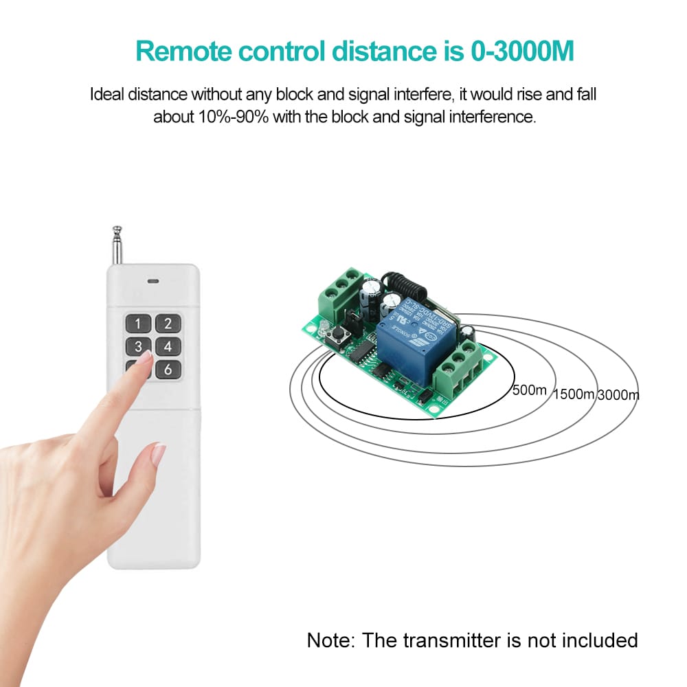 3000m Long Range Distance High Power 2CH Portable Remote