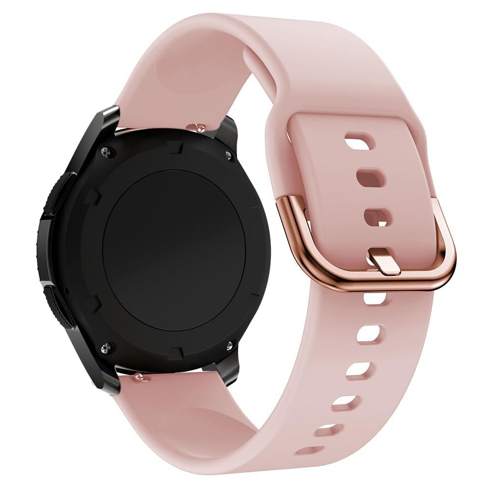 22mm For Huawei Watch GT2e/GT/GT2 46MM Color Buckle Silicone Watchband (Pink)