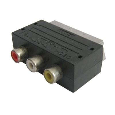 A/V to 20 Pin Male SCART Adapter