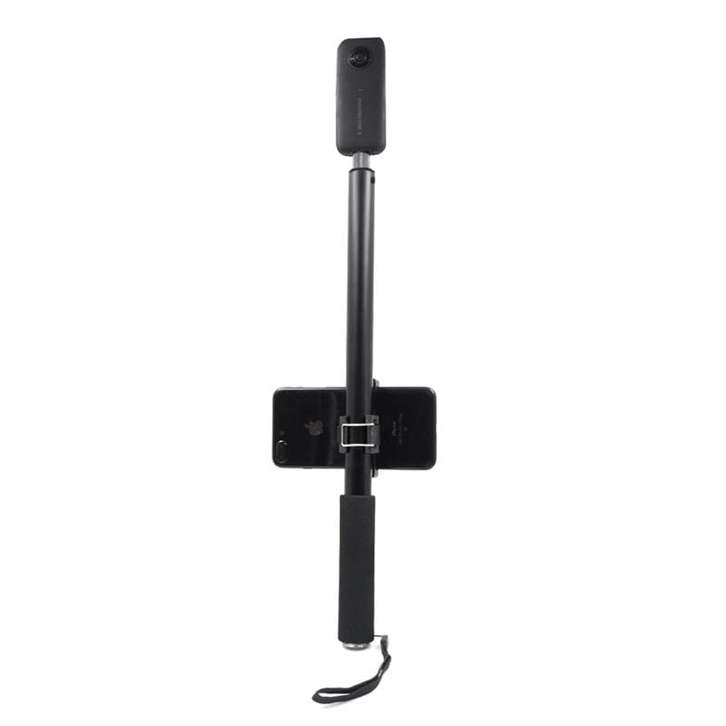 STARTRC Super Long Extendable Pole Aluminum Alloy Selfie Stick Monopod for Insta360 ONE X / EVO, Cellphone, Length: 45cm-200cm (Black)