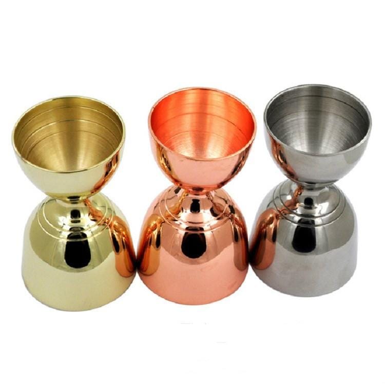 Stainless Steel Wine Measurer Ounce Cup Mixing Measuring Cup, Color:Rose Gold