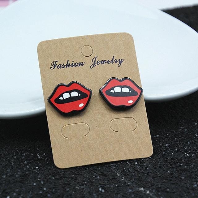 Creative Fruit Plant Mini Cartoon Small Earrings (e098-6)