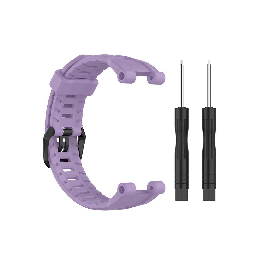 For Huami Amazfit Ares 1908 Silicone Replacement Strap Watchband (Light Purple)