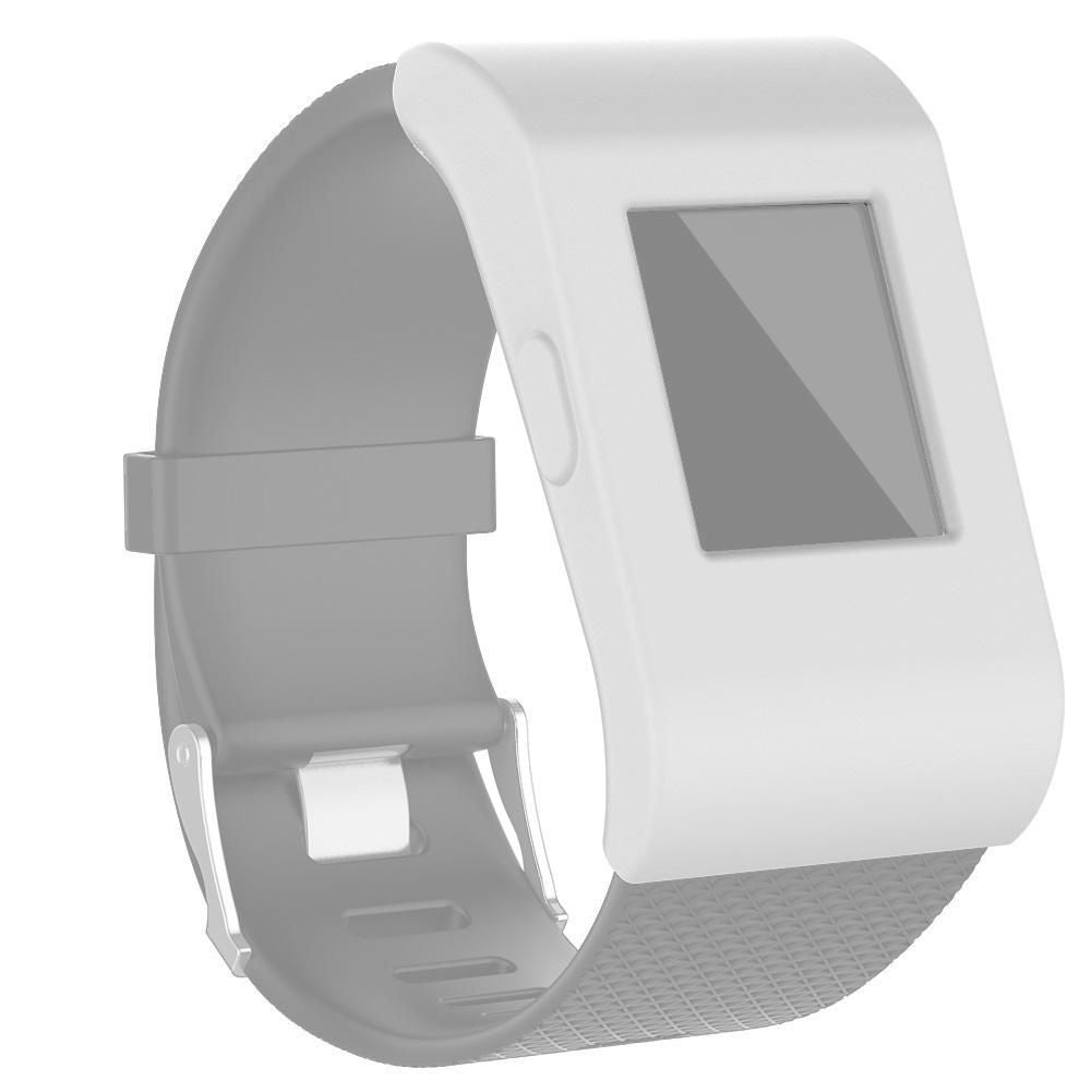 For Fitbit Surge Full Coverage Silicone Watch Case (White)