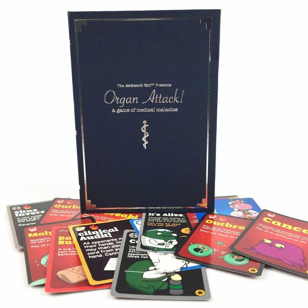 Organ Attack Table Games Playing Card Family Fun Toy Twisted