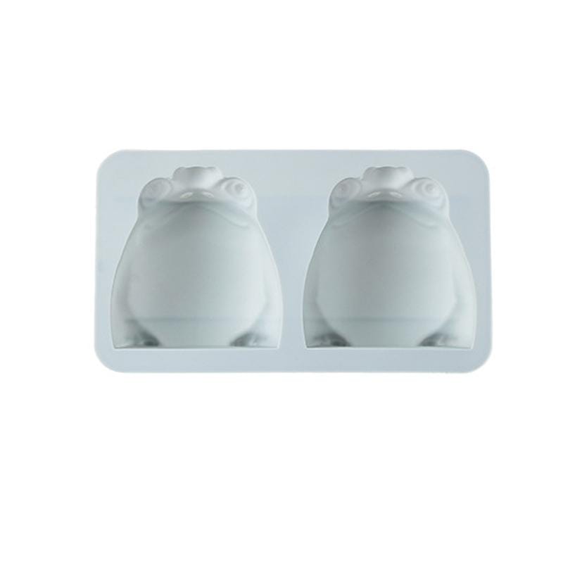 4 PCS Frog Silicone Ice Tray Cake Mold Handmade Soap Chocolate Multifunctional Baking Mold (Pink)