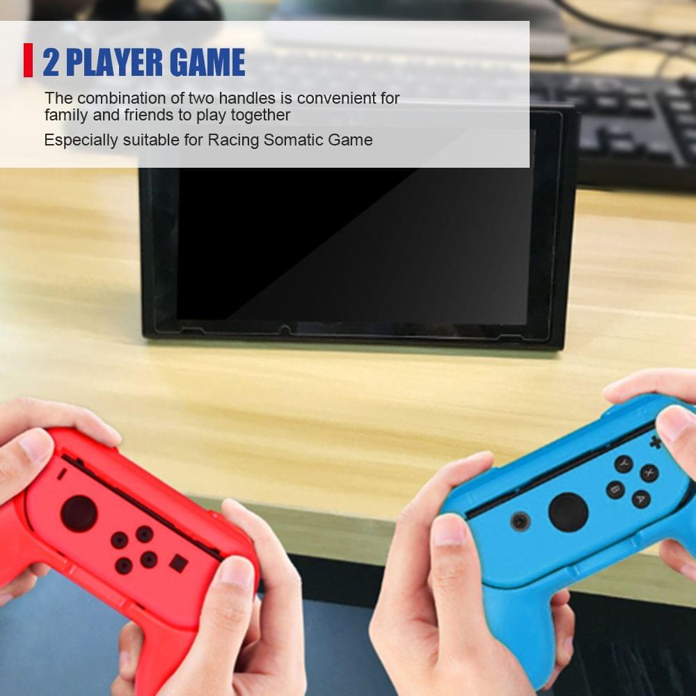 Compatible with Nintendo Switch Joy-con Controller 2PCS - 2pcs Red&Blue