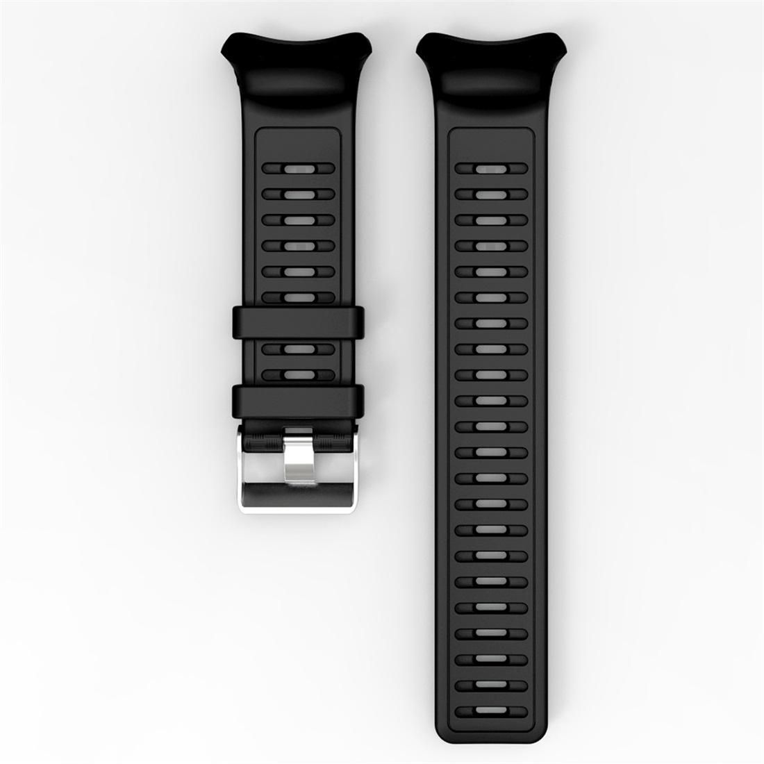 For Polar Vantage V Silicone Smart Watch Replacement Strap Wristband (Black)