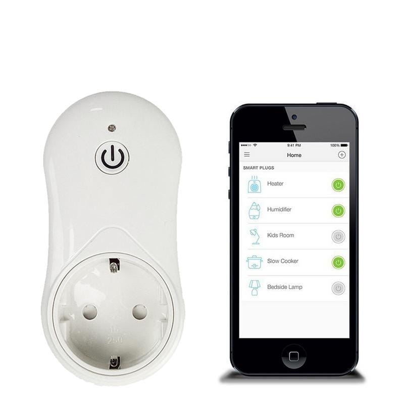 16A 2.4GHz Alexa WiFi Control Smart Timer Home Power Socket with Echo & Google Home, AC 100-240V, EU Plug (Style2)