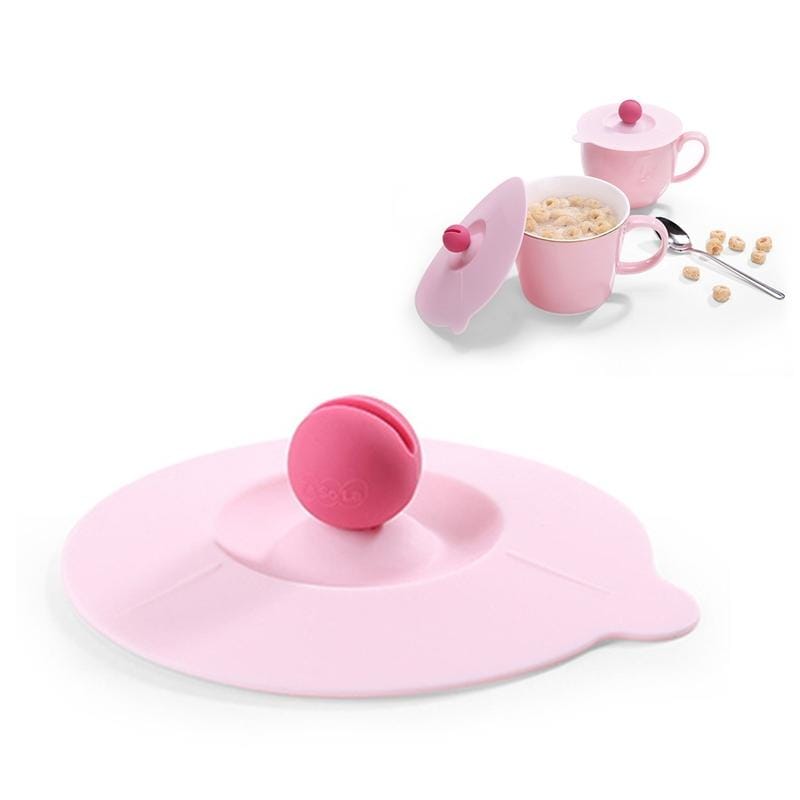 5 PCS Environmentally Friendly Food Grade Silicone Heat-resistant Lid, Size:L (Pink)
