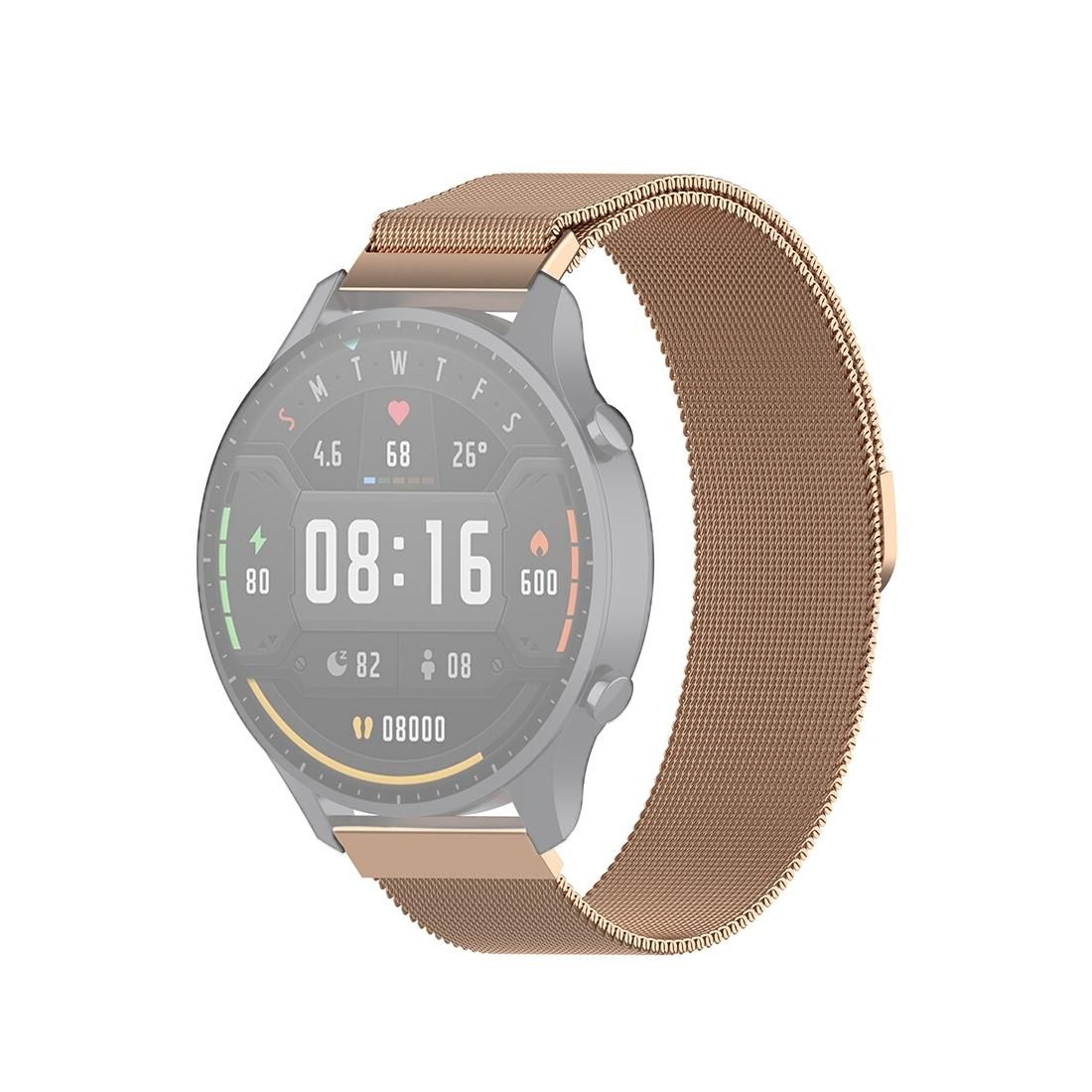 For Xiaomi Watch Color 22mm Milan Wrist Strap Watchband (Rose Gold)