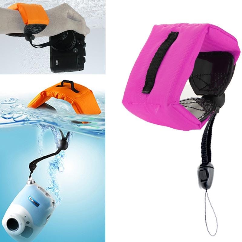 Submersible Floating Bobber Hand Wrist Strap for Gopro Hero GoPro  NEW HERO /HERO6   /5 /5 Session /4 Session /4 /3+ /3 /2 /1, Xiaoyi and Other Action Cameras (Magenta)