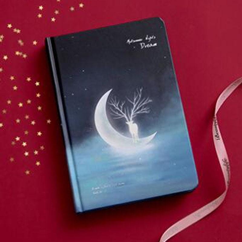 2 PCS Starry Luminous Hand Ledger Simple Coloring Page Hand-painted Notebook, Size: A5 (0313C-Cloud)