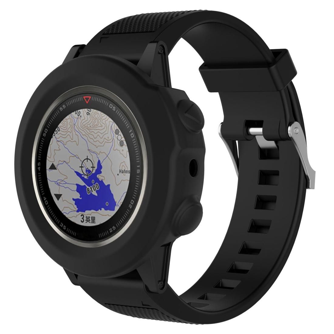 Smart Watch Silicone Protective Case, Host not Included for Garmin Fenix 5X (Black)