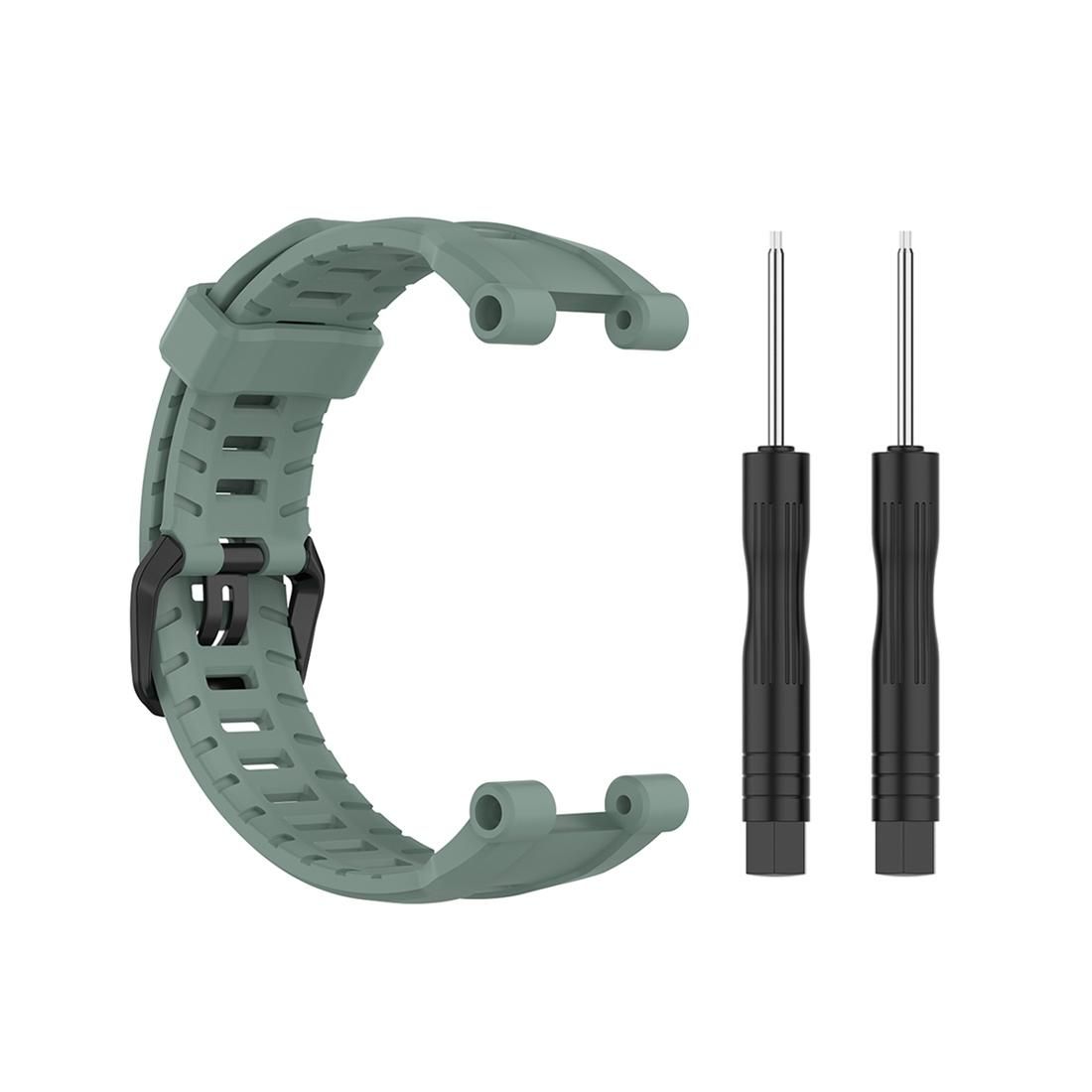 For Huami Amazfit Ares 1908 Silicone Replacement Strap Watchband (Army Green)