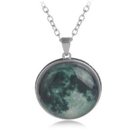 Multielement Alloy Noctilucent Starlight Gemstone Pendant Necklace (A2039)