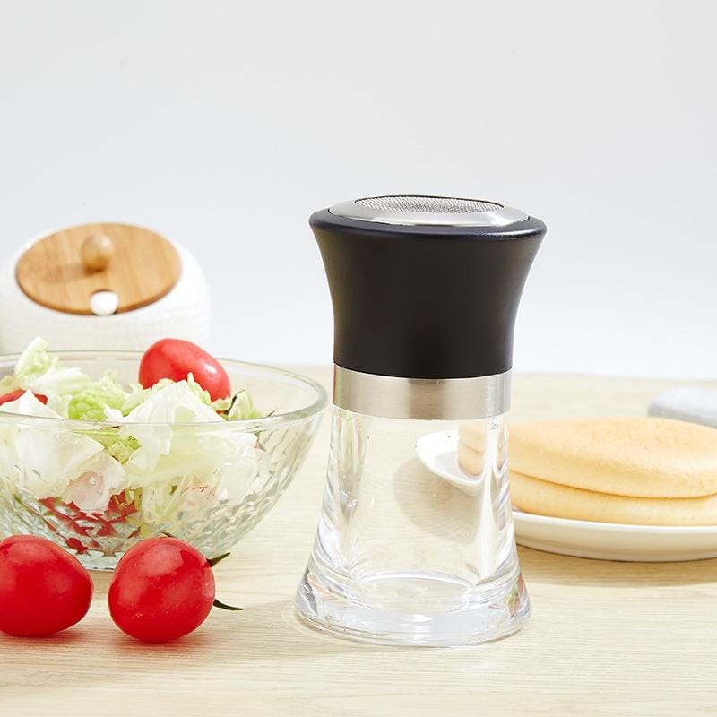 304 Stainless Steel + Acrylic Bottle Kitchen Seasoning Jar, Specification:Powder Bottle