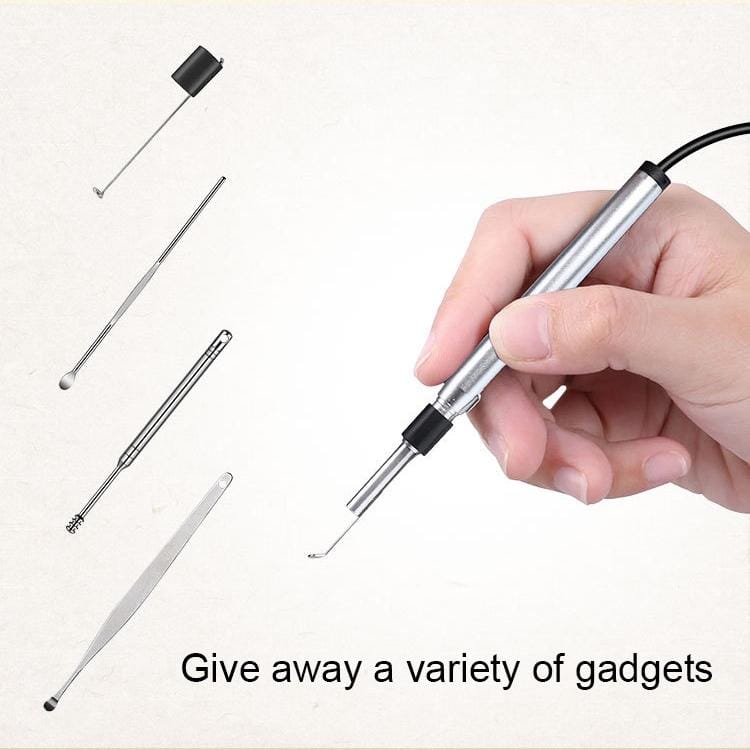 Multi-functional HD WIFI Visual Eardrop Endoscope Borescope, IP67 Waterproof, Lens Diameter: 3.9mm (Silver)
