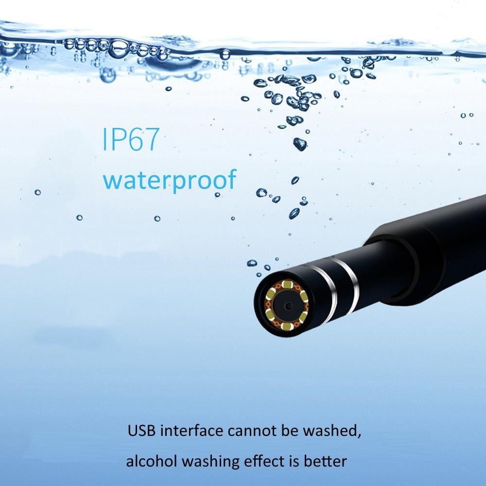 iw99B 1.3MP WiFi HD Visual Eardrop Endoscope Borescope with 6 LEDs, IP67 Waterproof, Lens Diameter: 5.5mm, Length: 2m