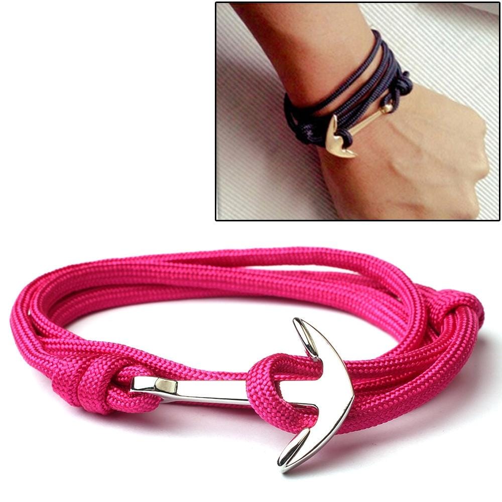 Alloy Anchor Charm Multilayer Leather Friendship Bracelets (Style8)