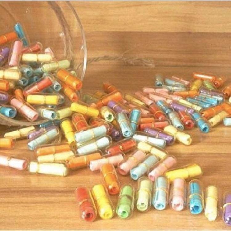 100 PCS Creative Gift Roll Paper Pill Lucky Bottle Drift Bottle