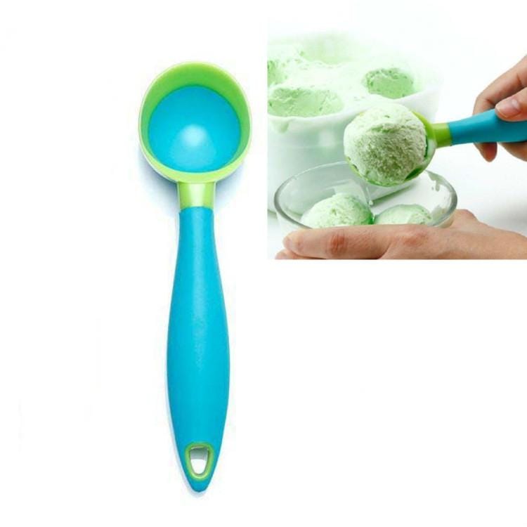 7 PCS Creative Ice Cream Spoon Watermelon Fruit Digging Spoon (Blue)