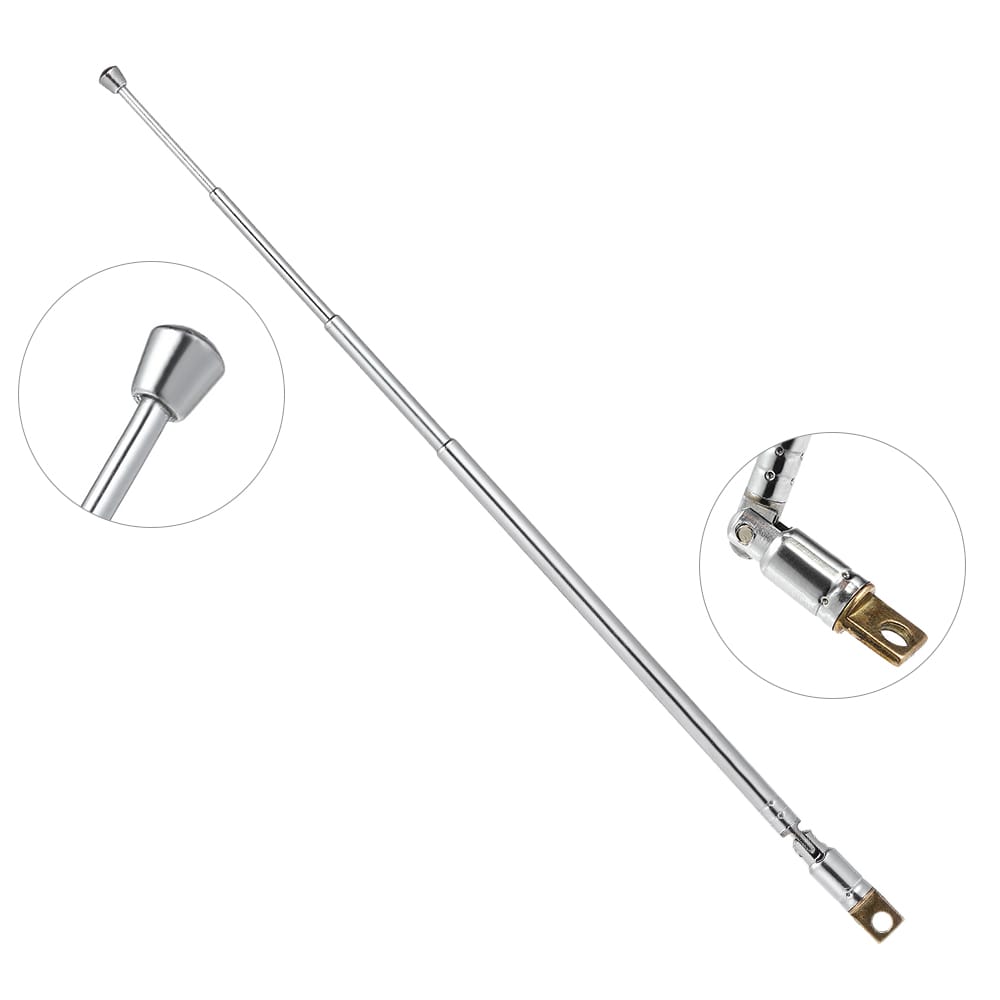 Telescopic FM Radio Antenna 4 Sections Chromium-plating