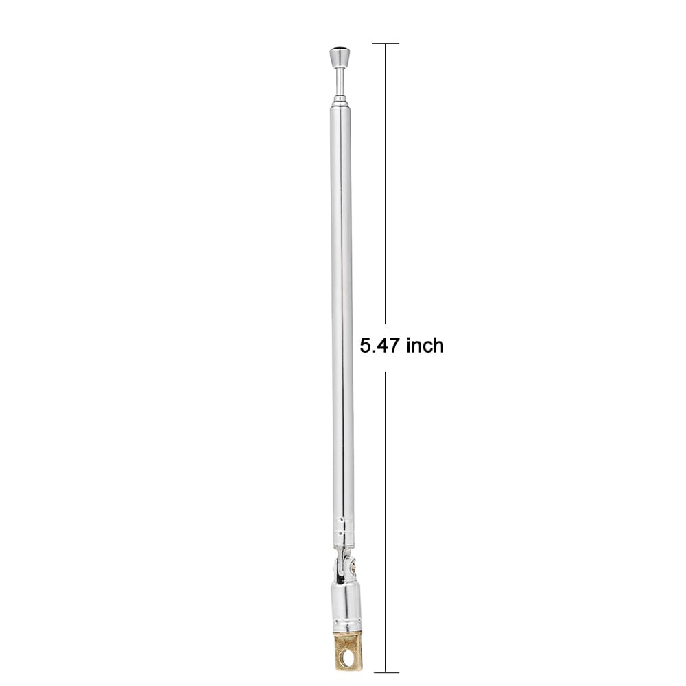 Telescopic FM Radio Antenna 4 Sections Chromium-plating