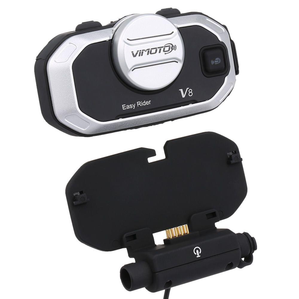 Vimoto V8 Motorcycle Helmet BT Intercom Headset IPX5