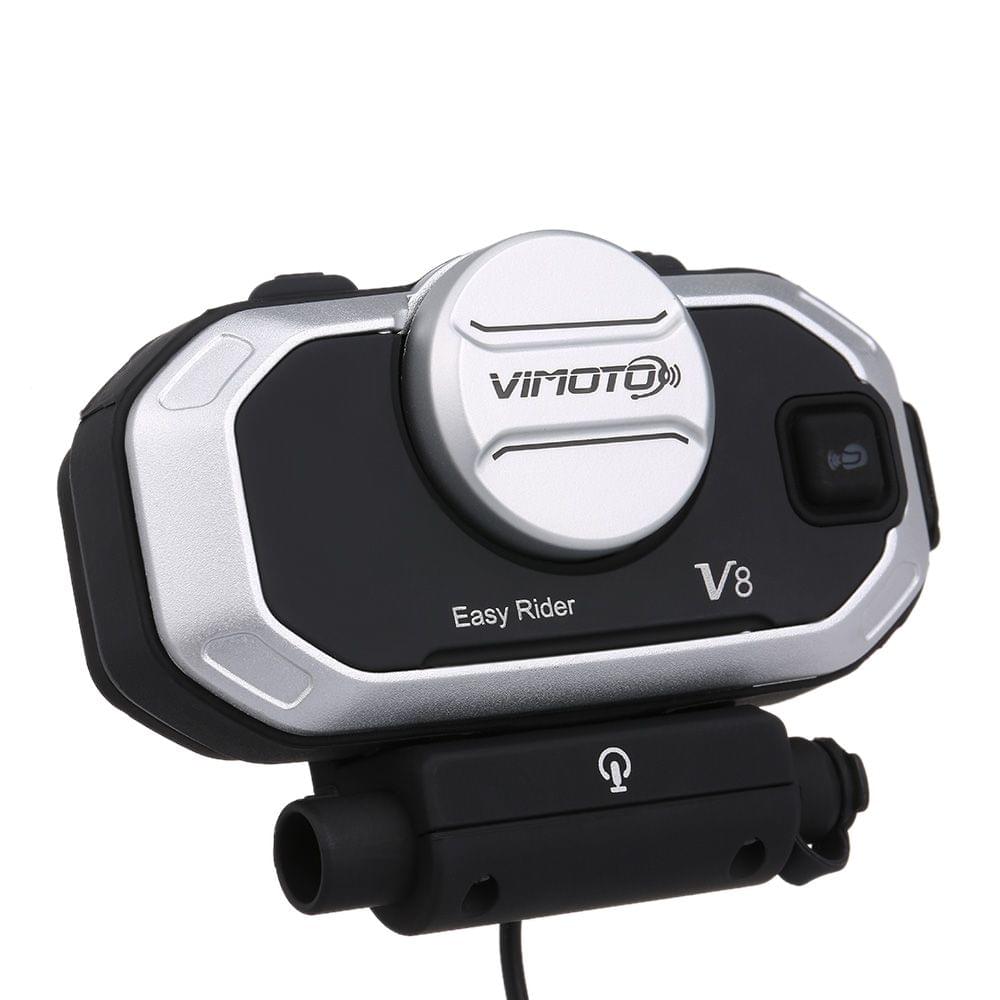 Vimoto V8 Motorcycle Helmet BT Intercom Headset IPX5