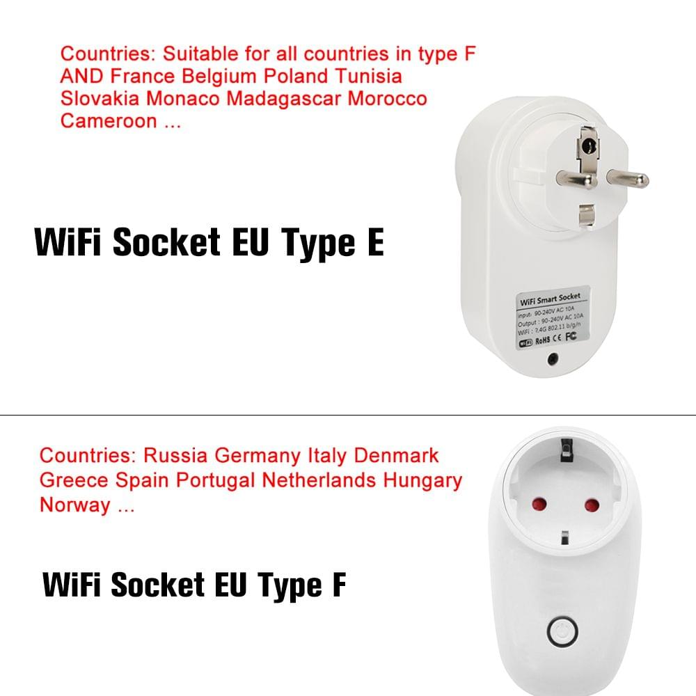 eWeLink Mini Smart WiFi Socket EU Type E Smart Plug Remote - EU-E