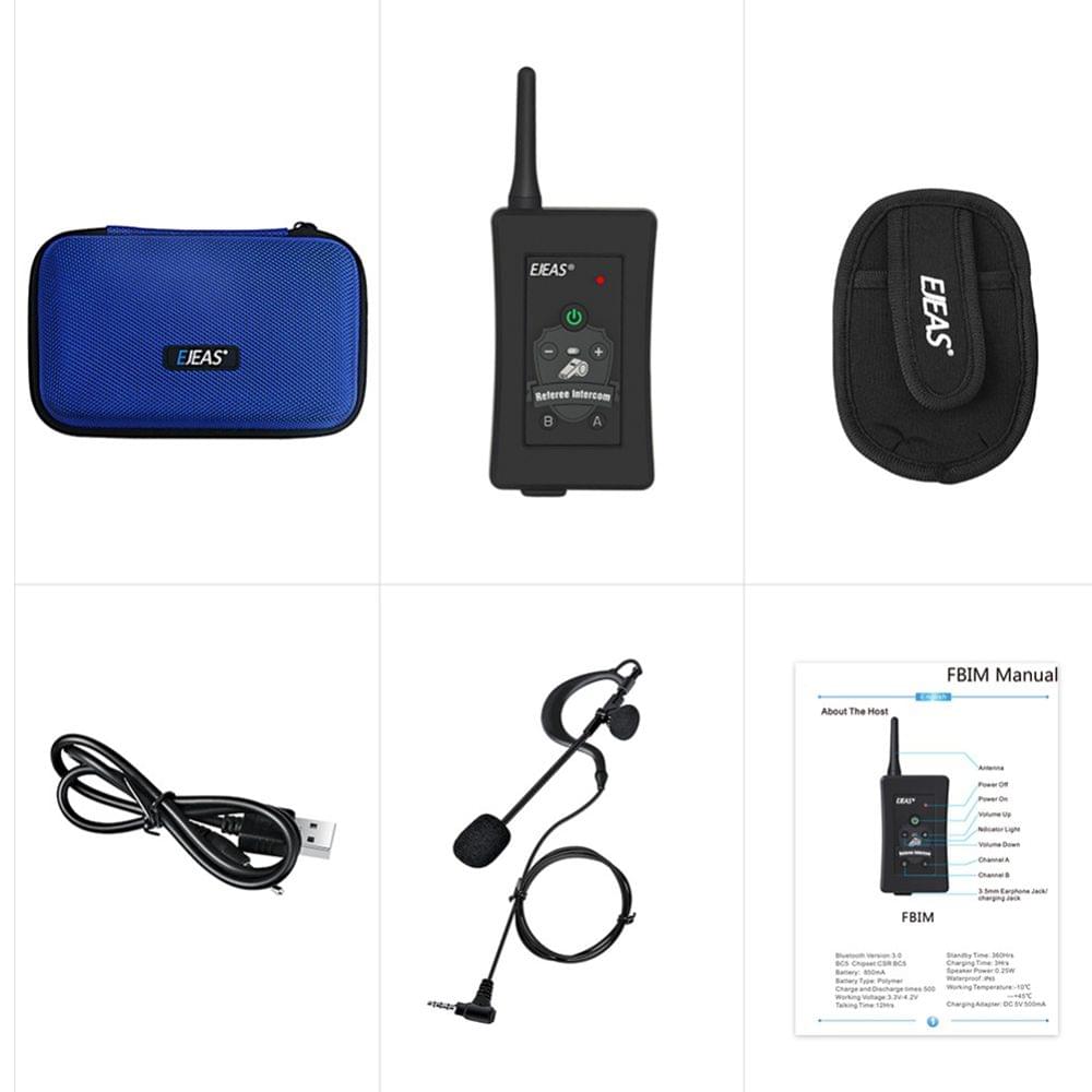 EJEAS FBIM Motorcycle BT Handsfree Intercom Wireless 1200M