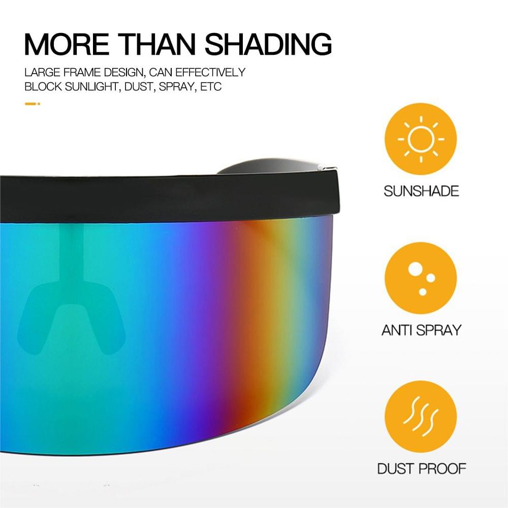 Half Face Mask Sun Protection Goggles Large Mirror Sun - 9