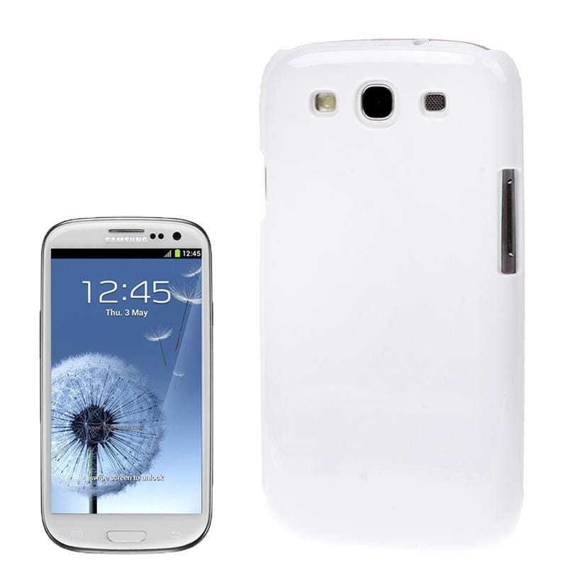 DIY 3D Sublimation Machine Blanks White Back Case Cover for Galaxy SIII / i9300 (White)