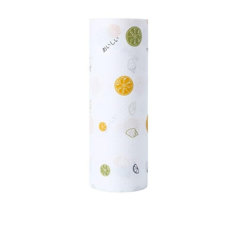 3 PCS Lazy Non-oily Kitchen Non-woven Wet Dry Disposable Wipes (Milk)