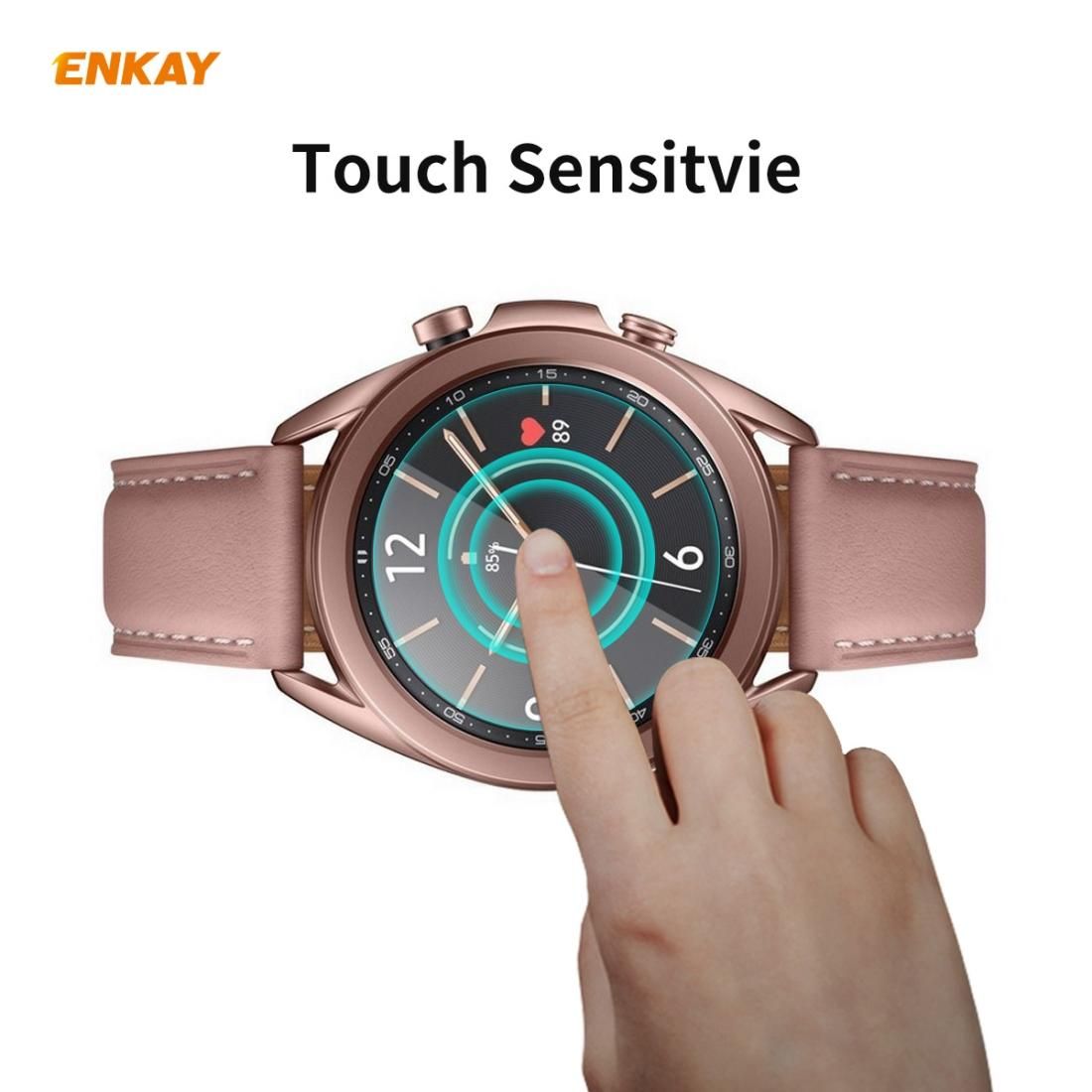 For Samsung Galaxy Watch 3 41mm ENKAY Hat-Prince 0.2mm 9H 2.15D Curved Edge Tempered Glass Screen Protector Watch Film