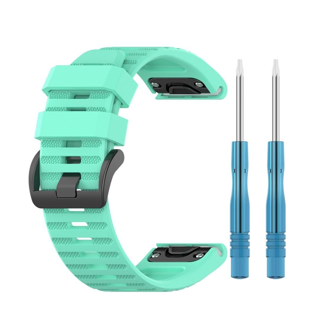 For Garmin Fenix 6 22mm Smart Watch Quick Release Silicon Wrist Strap Watchband (Style3)