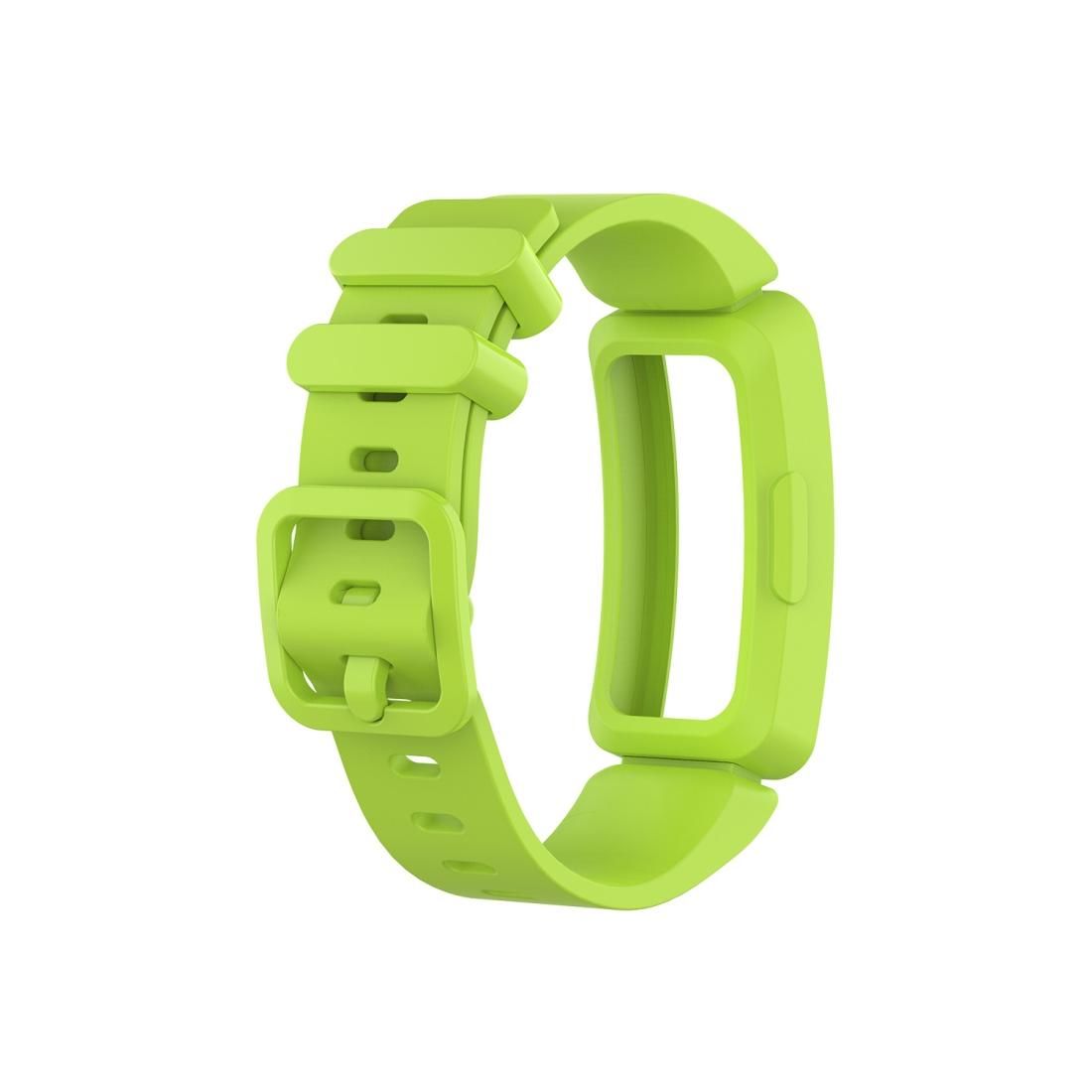 Smart Watch Silicon Wrist Strap Watchband for Fitbit Inspire HR (Lime Color)