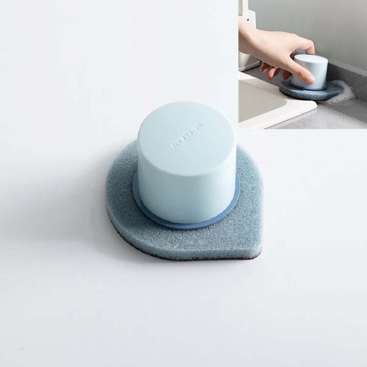 5 PCS Sharp Corner Sponge Brush to Clean Corner Gaps Pot Brush (Blue)