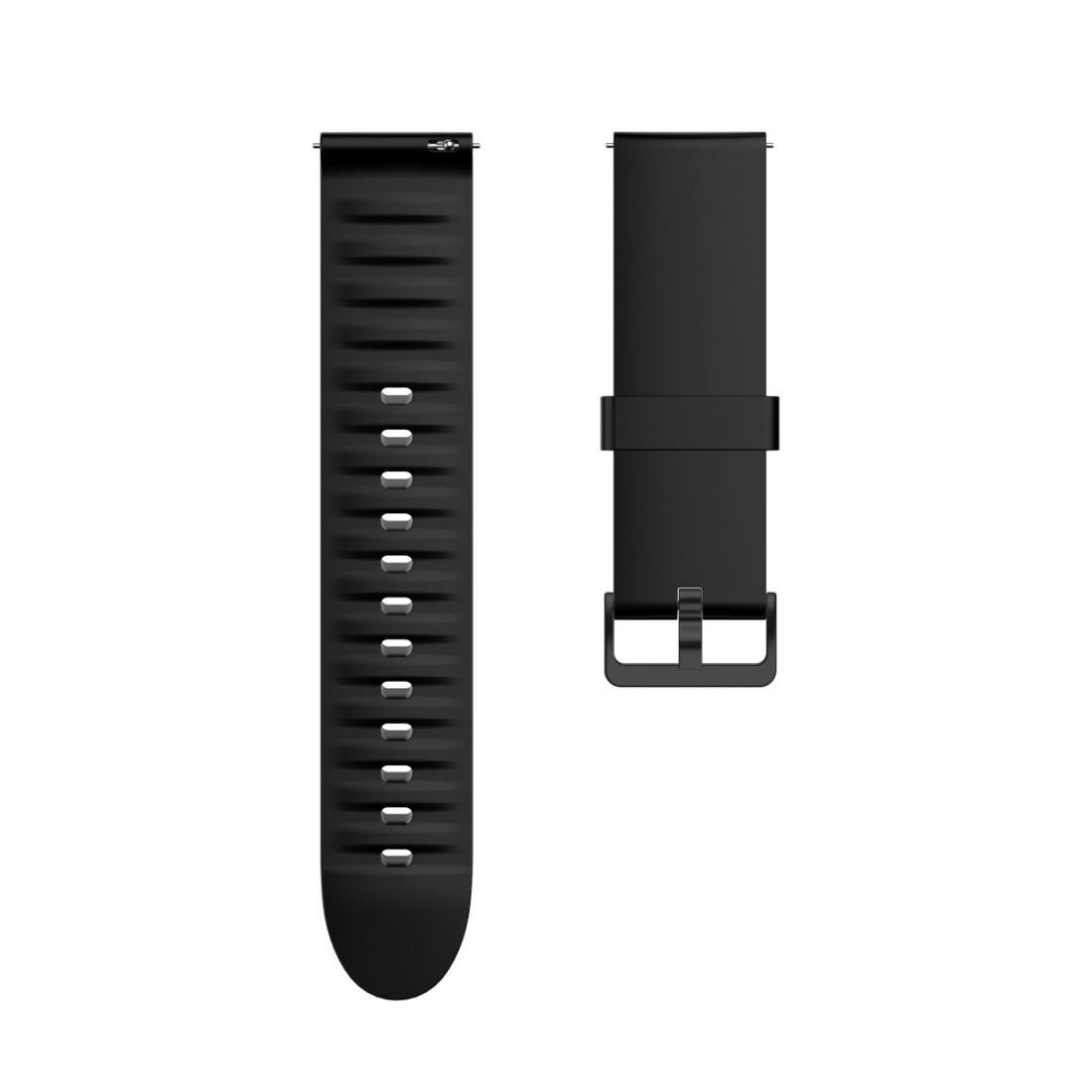 22MM For Xiaomi Watch Color Smart Sports Color Silicone Replacement Strap (Black)