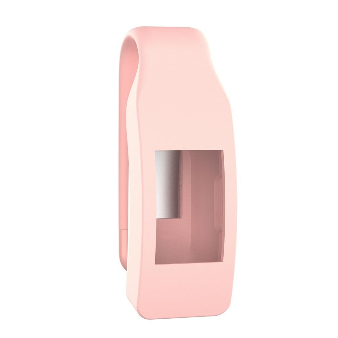 Smart Watch Silicone Clip Button Protective Case for Fitbit Inspire / Inspire HR / Ace 2 (Pink)