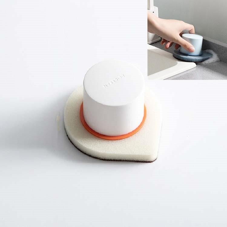5 PCS Sharp Corner Sponge Brush to Clean Corner Gaps Pot Brush (White)