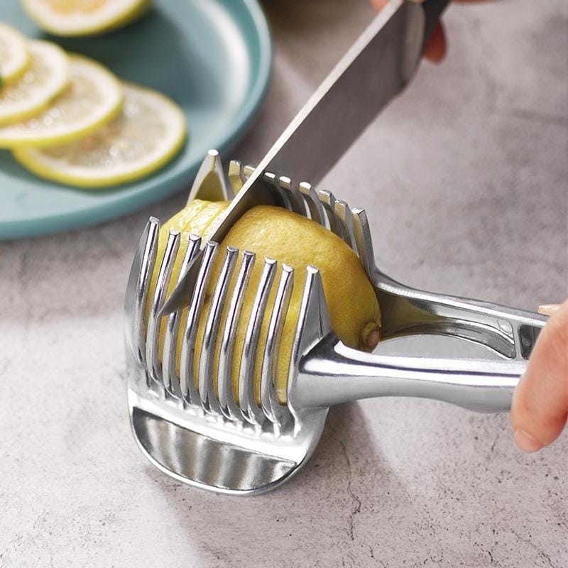 2 PCS Aluminum Alloy Lemon Tomato Slicer Egg Slicer Fruit Cutting Tool