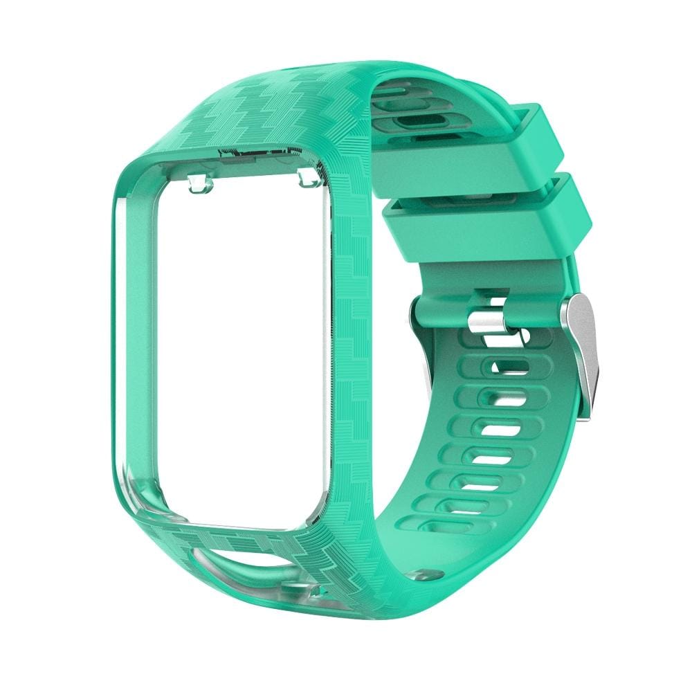 For Tomtom 2 / 3 Radium Carving Texture Replacement Strap Watchband (Mint Green)